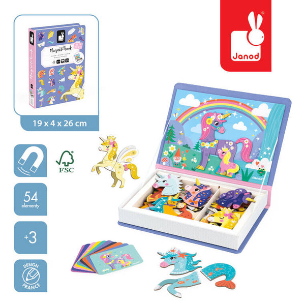 Magnetisches Puzzle Magnetibook – Einhörner - tablude.com