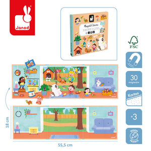 Magnetisches Puzzle Magneti'stories – Haustiere - tablude.com