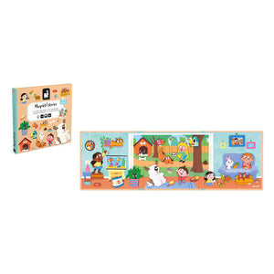 Magnetisches Puzzle Magneti'stories – Haustiere - tablude.com