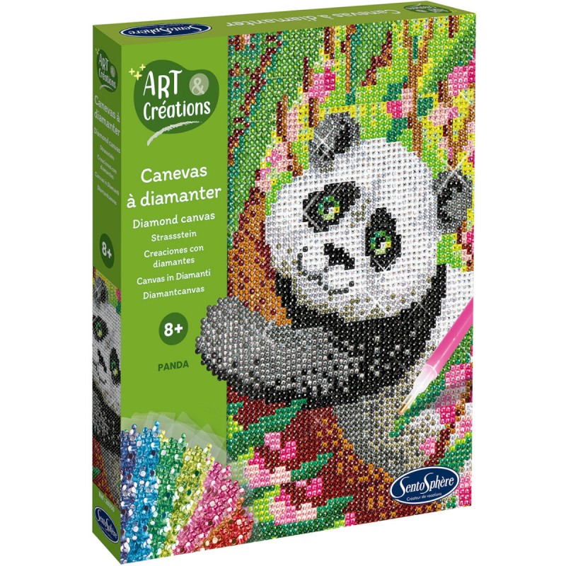 Kreatives Set mit Diamantenbild – Panda
