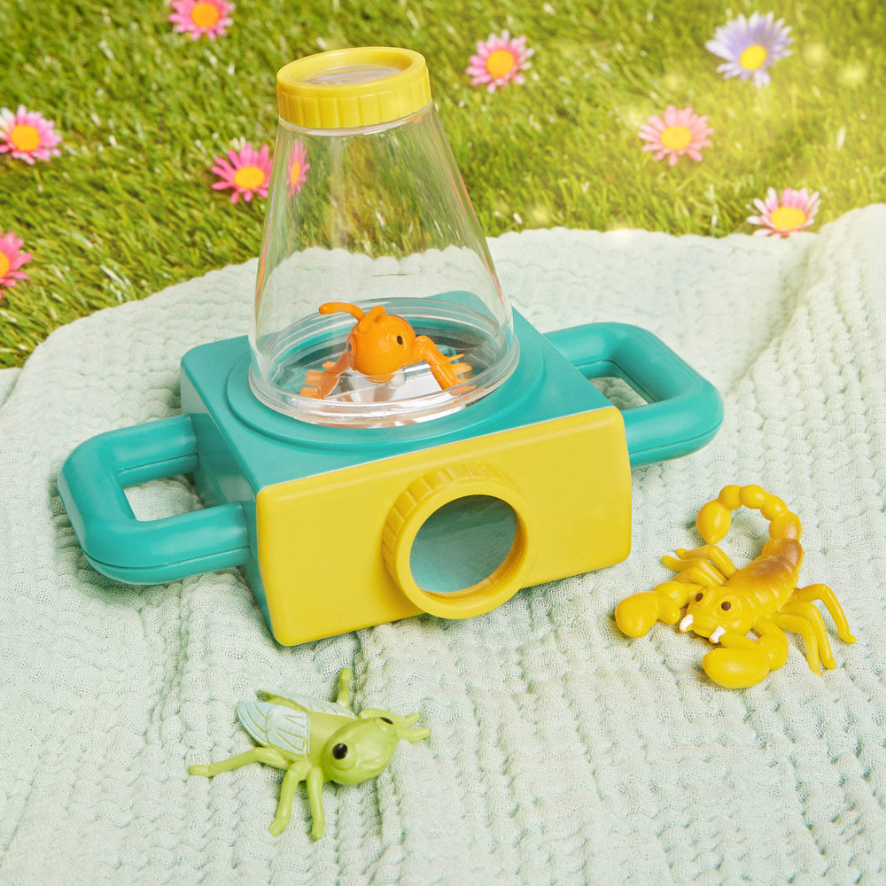 Set für kleine Insektenliebhaber mit Lupe und Aufklebern – Little Explorer - tablude.com