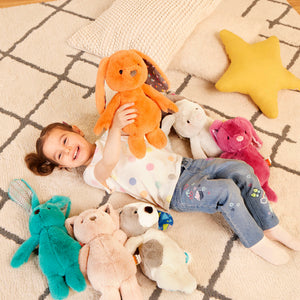 Pluszowy króliczek HappyHues B. Toys - Mint Bunny - tablude.com
