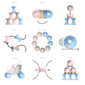 Kreatives Spielzeug – Tulu 3-tlg. Pastell - tablude.com