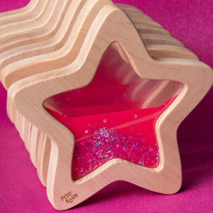 Sensorischer Stern – Leuchtet im Dunkeln, rosa - tablude.com