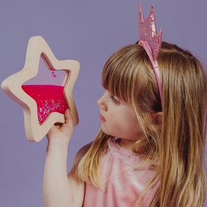 Sensorischer Stern – Leuchtet im Dunkeln, rosa - tablude.com
