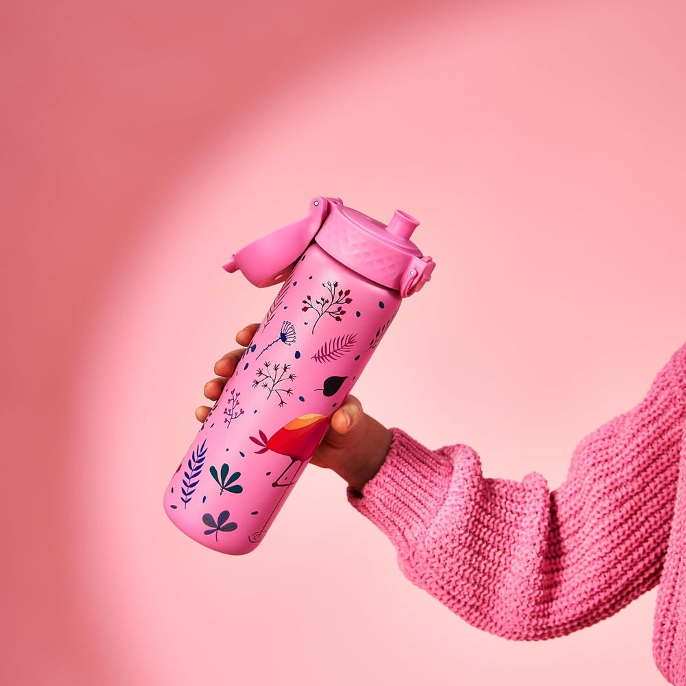 Edelstahl-Trinkflasche 600 ml - Flamingo