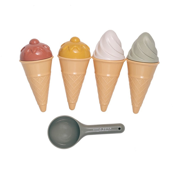 Zestaw plażowy lody Little Dutch - 9 elementów - tablude.com