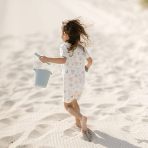 Zusammenklappbarer Eimer für Wasser und Sand – Hellblau - tablude.com