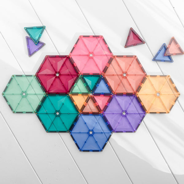Magnetbausteine – Pastell-Geometrie-Set 40 Teile - tablude.com