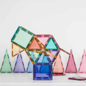 Magnetbausteine – Pastell-Geometrie-Set 40 Teile - tablude.com