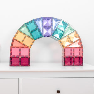 Magnetbausteine - Pastellfarbenes Quadrat Pack 40 Teile - tablude.com