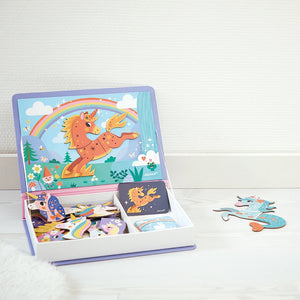 Magnetisches Puzzle Magnetibook – Einhörner - tablude.com