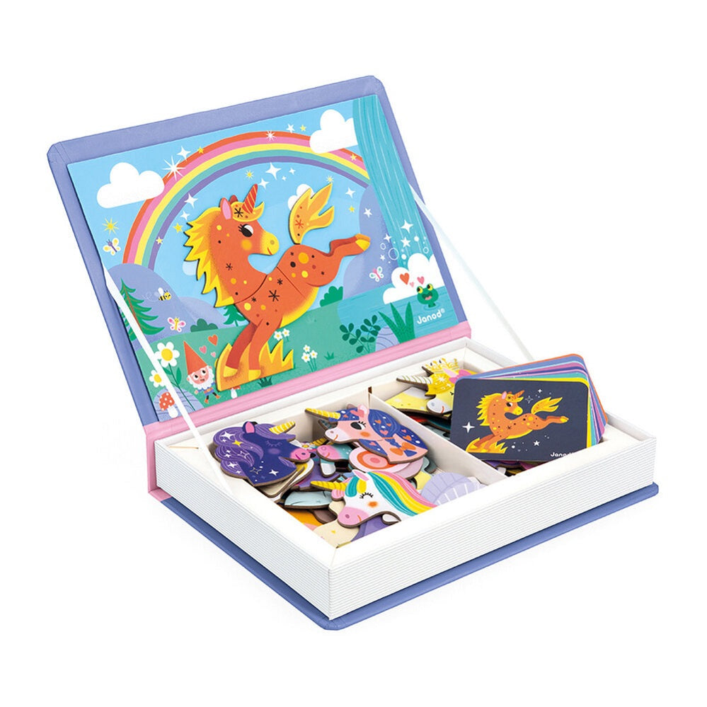 Magnetisches Puzzle Magnetibook – Einhörner - tablude.com