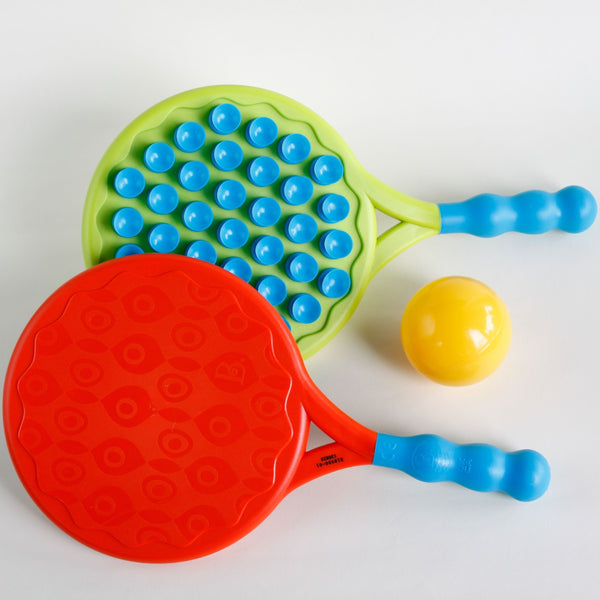 Set mit doppelseitigen Schlägern und Ball – Beach Boppers - tablude.com
