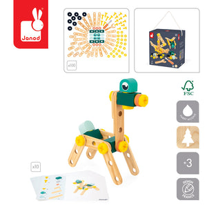 Bausatz mit 100 Teilen von Brico'kids