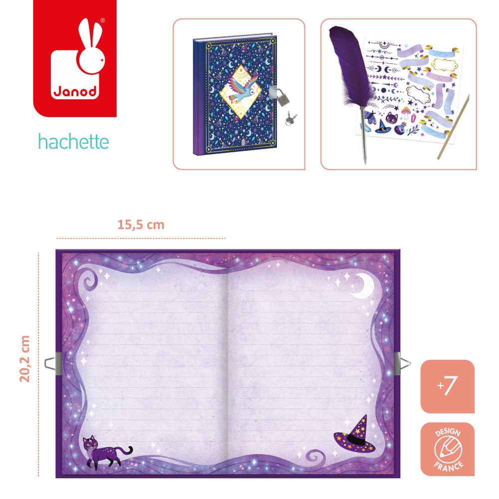 Geheimes Notizbuch, Tagebuch – Magic School - tablude.com