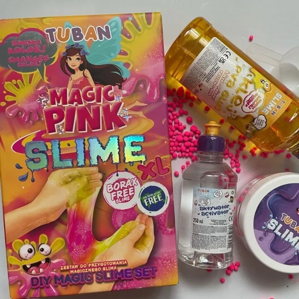 DIY-Set für farbwechselnden Schleim – Pink XL