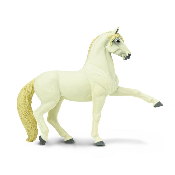 Figur – Andalusischer Hengst, weißes Pferd - tablude.com