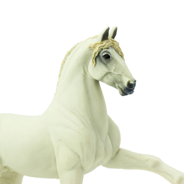 Figur – Andalusischer Hengst, weißes Pferd - tablude.com
