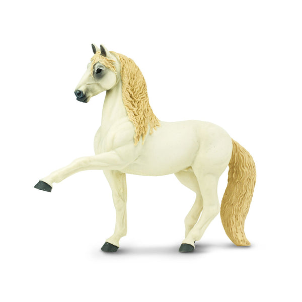 Figur – Andalusischer Hengst, weißes Pferd - tablude.com
