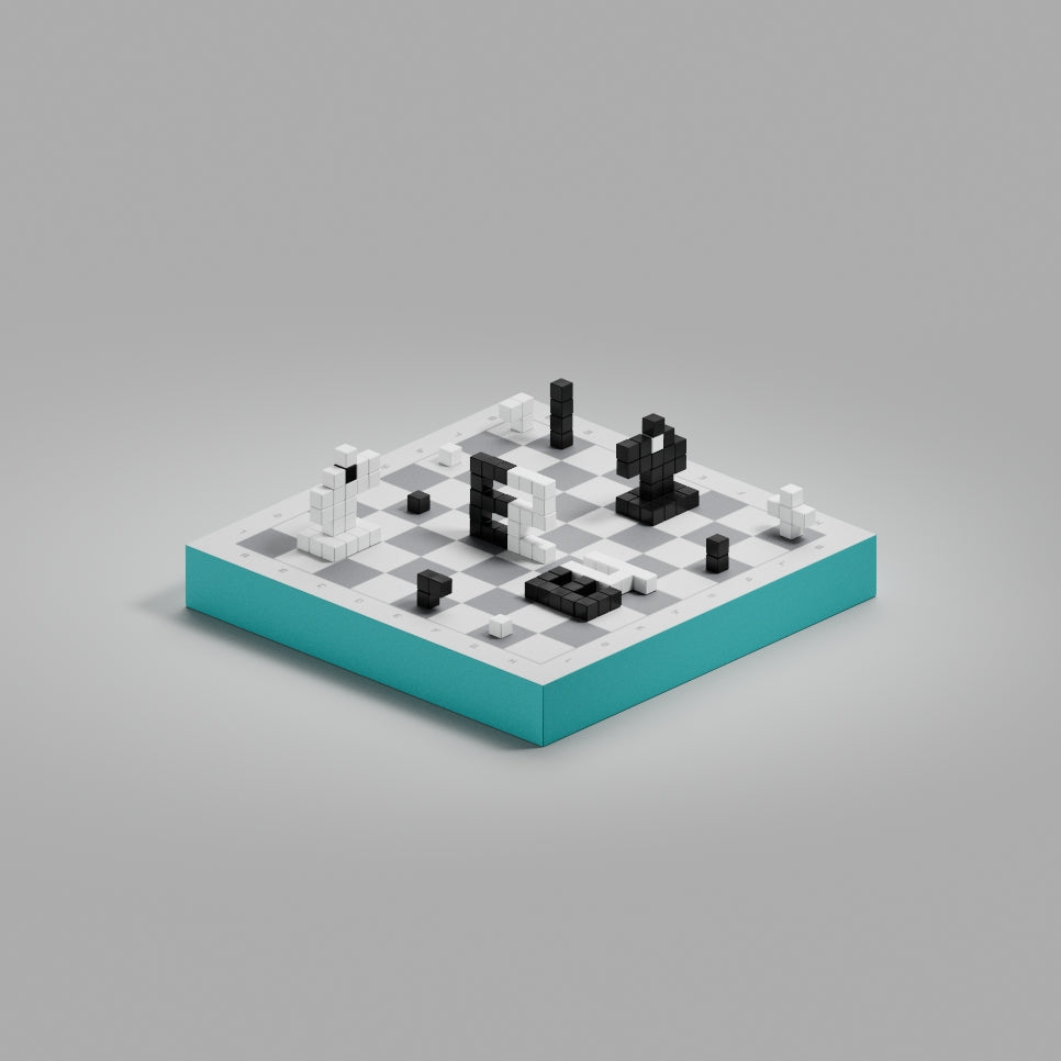 Magnetische Bausteine Schach