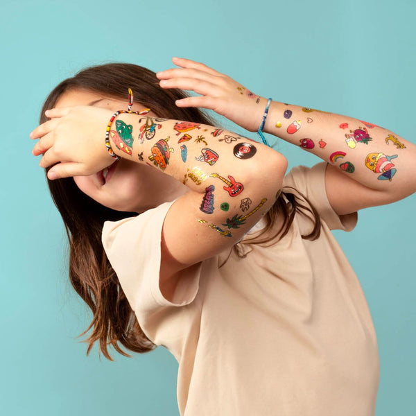 Tattoos für Kinder – Surf & Skate, 50 Stück - tablude.com