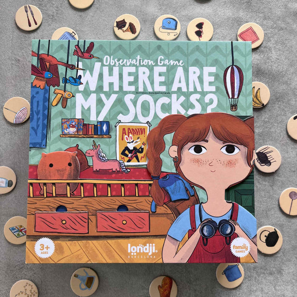 Beobachtungsspiel – Where are my socks? - tablude.com