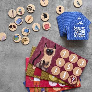Beobachtungsspiel – Where are my socks? - tablude.com
