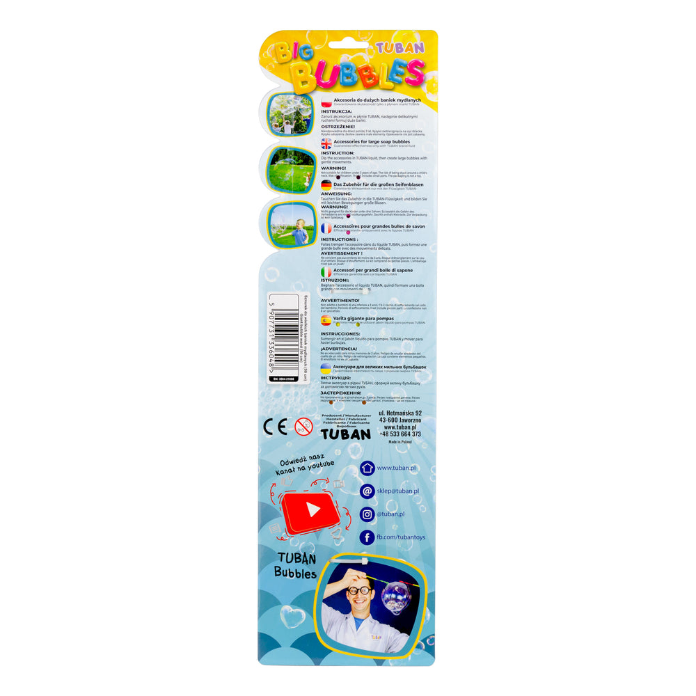 Set für Seifenblasen Ring Pro Multi Schmetterling + Flüssigkeit 400 ml