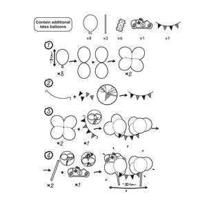 Ballon-Tortenaufsatz – Auto