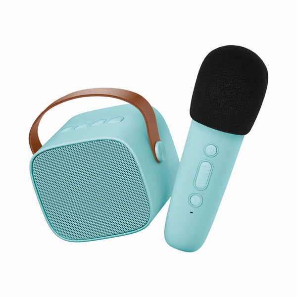 Karaoke-Set für Kinder + kabellose Kopfhörer - Himmelblau