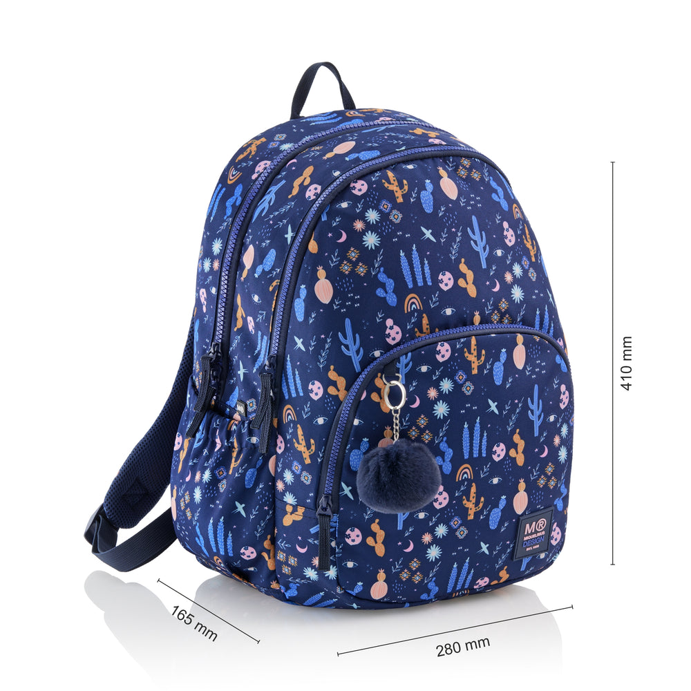 Dreikammer-Schulrucksack Oslo – Desert 27 l