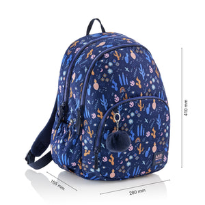 Dreikammer-Schulrucksack Oslo – Desert 27 l