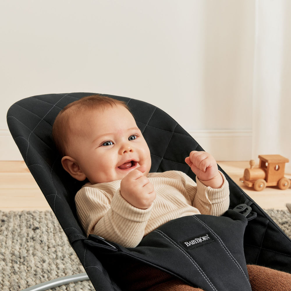 Babywippe BLISS WOVEN – Schwarz