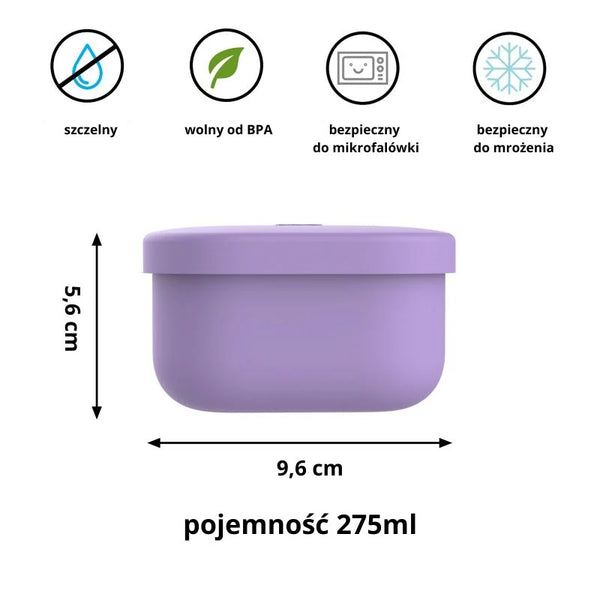 Snackbehälter für die Lunchbox OmieSnack – Lila