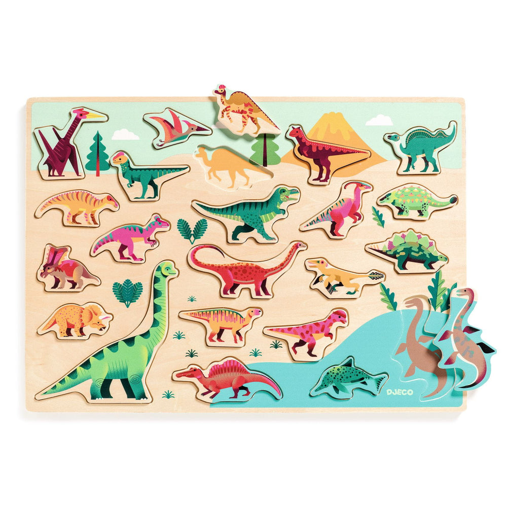 Holzpuzzle – Dinosaurier - tablude.com