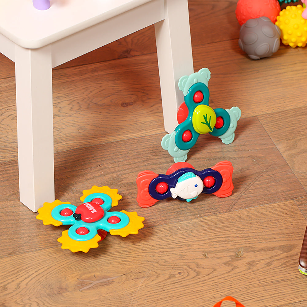 Drehbare Saugnäpfe – Sensorische Spinner - tablude.com