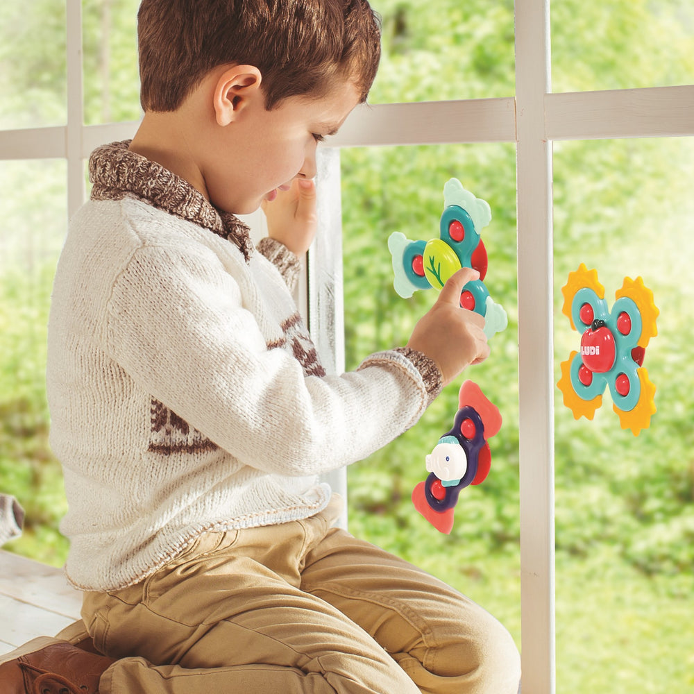 Drehbare Saugnäpfe – Sensorische Spinner - tablude.com