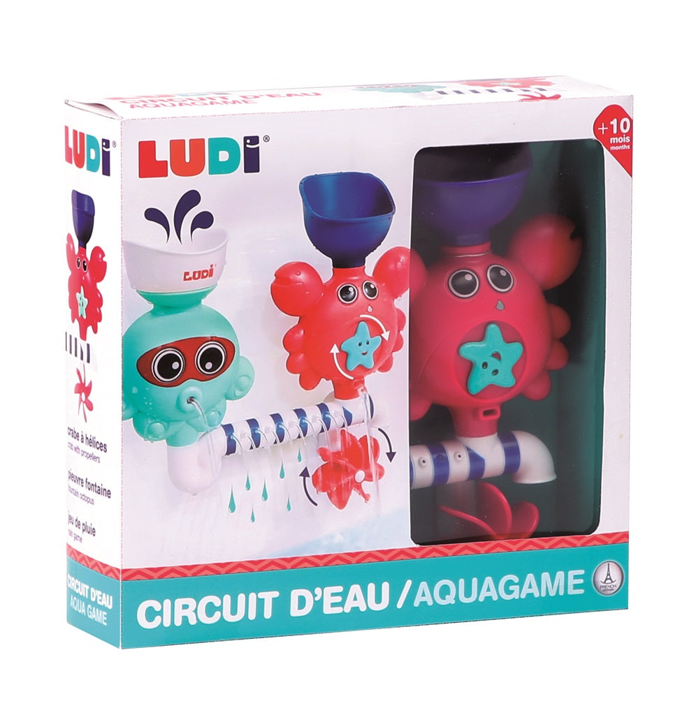 Badespielzeug mit Wasserkreislauf und Krabbe - tablude.com