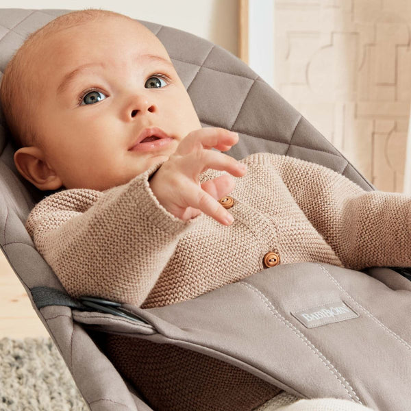 Babywippe BLISS WOVEN – Sandgrau