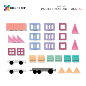 Magnetbausteine - Pastellfarbenes Transport Pack 50 Teile - tablude.com