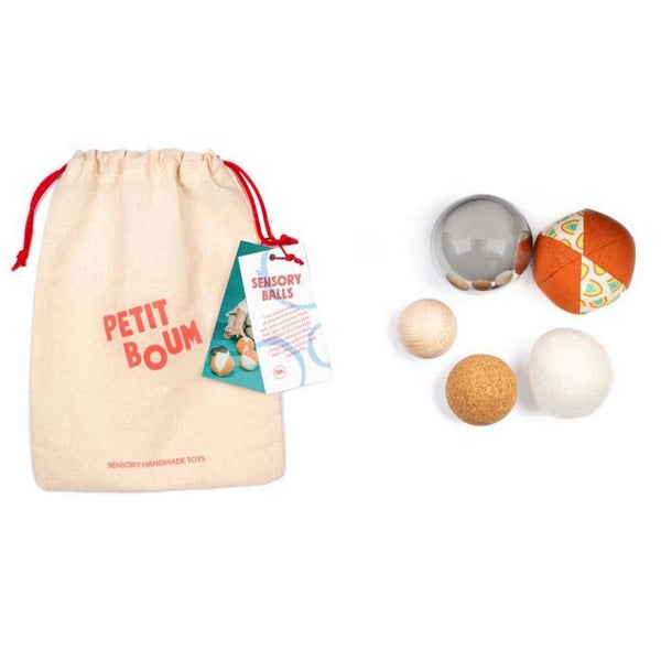 Set mit 5 Petit Boum Sensorikbällen - tablude.com