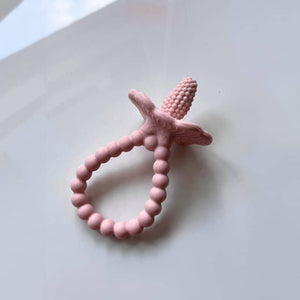 Silikon-Beißring „Saftige Himbeere Plus” – Rosa