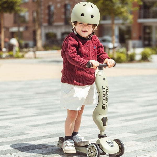 Kinderhelm  3+ S-M - Olive - tablude.com