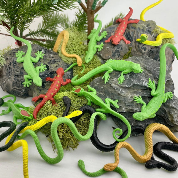 Figurenset in einer TOOB-Röhre – Reptilien - tablude.com