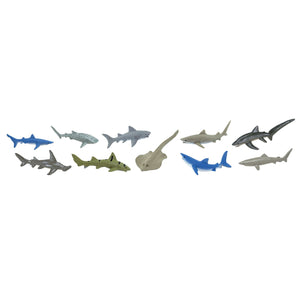 Figurenset in einer TOOB-Röhre – Haie - tablude.com