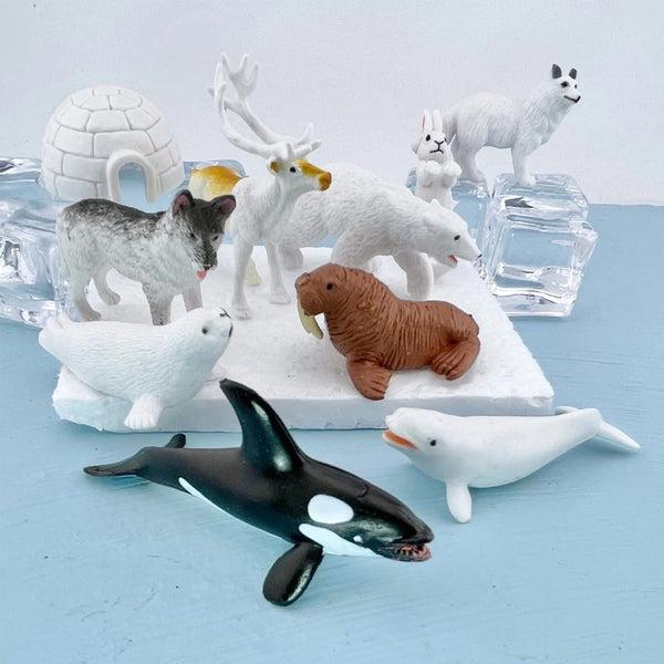 Figurenset in einer Tube TOOB – Tiere der Arktis - tablude.com