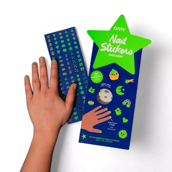 Nagelsticker – Glow Party 200 Stück - tablude.com