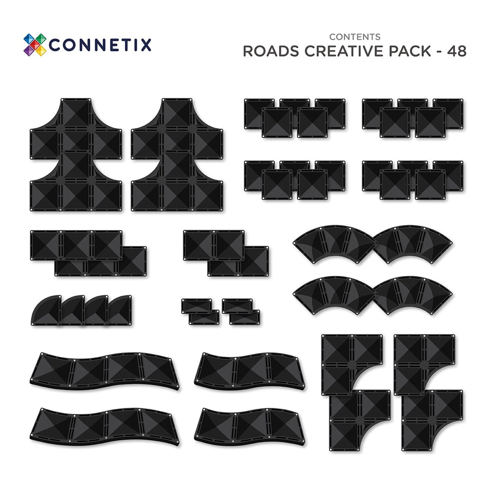 Magnetbausteine - Kreative Straßen Pack 48 Teile - tablude.com