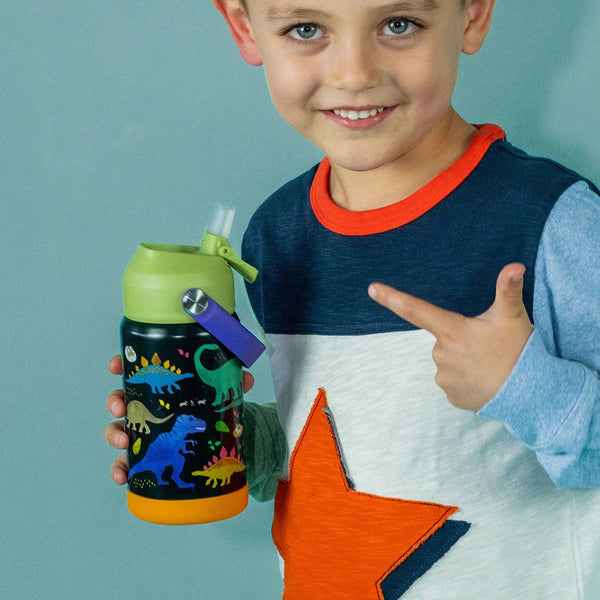 Stahlflasche, 400 ml bidon - Dinosaurier - tablude.com